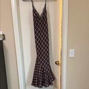 Victoria's Secret Black and Pink Plaid Chemise